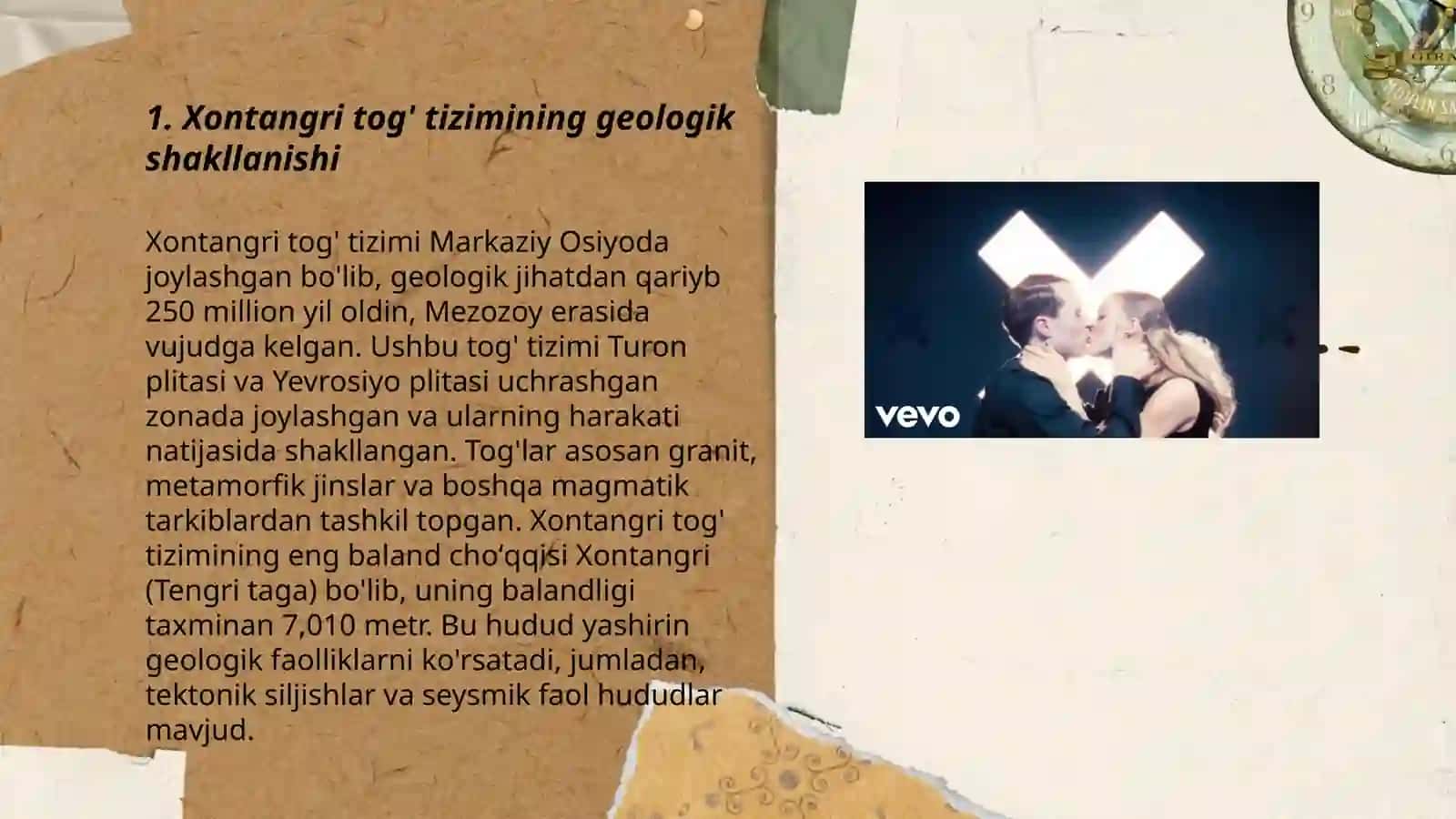 Xontangri tog' tizimiga tabiiy geografik tavsif 3