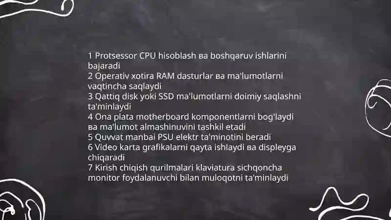 Kompytur ishlatish 3