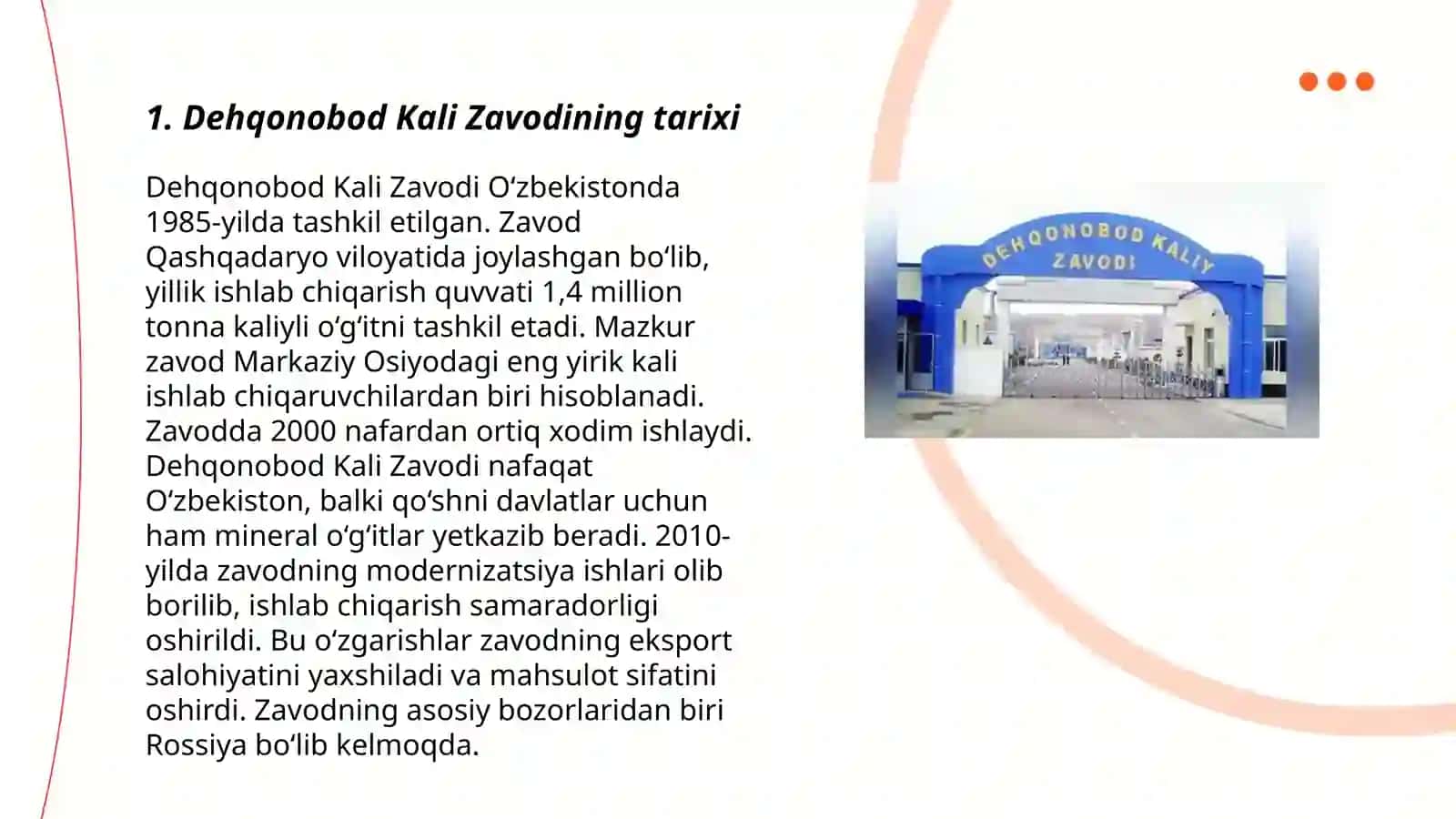 Dehqonobod kaliy zavodi haqida 3