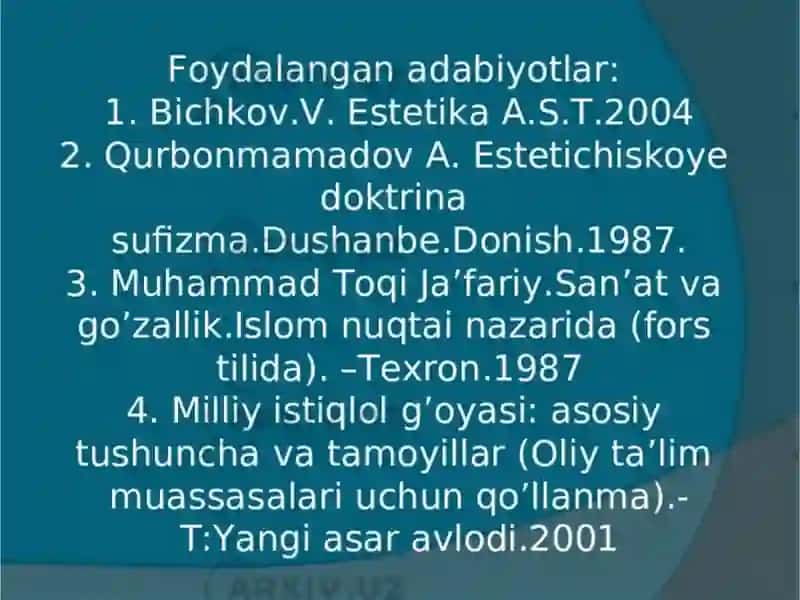 Estetikaning asosiy kategoriyalari 3