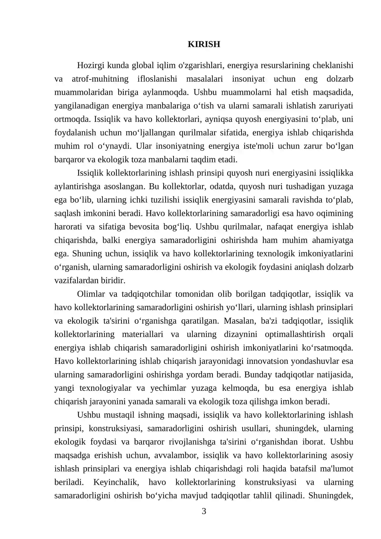 Issiqlik va havo kollektorlari 3
