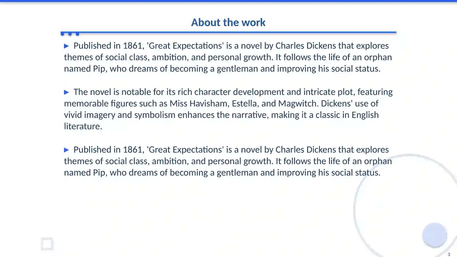 Great expectations 3