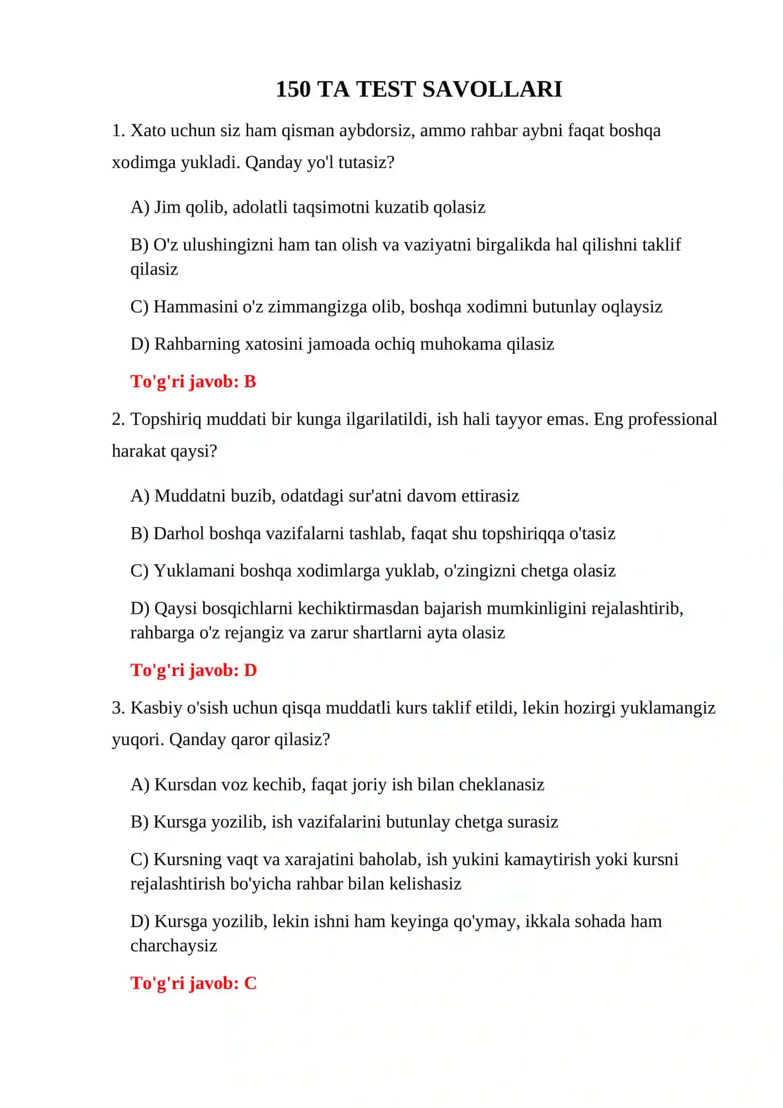 BOJXONA STRESSGA CHIDAMLILIK TESTLARI 3
