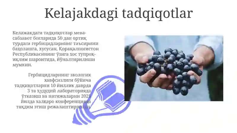 Sabzavot va meva bog'larida qo'llaniladigan gerbitsidlar 3