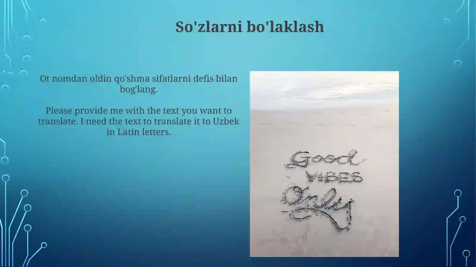 So'zlar bo'laklash qoidalari 3