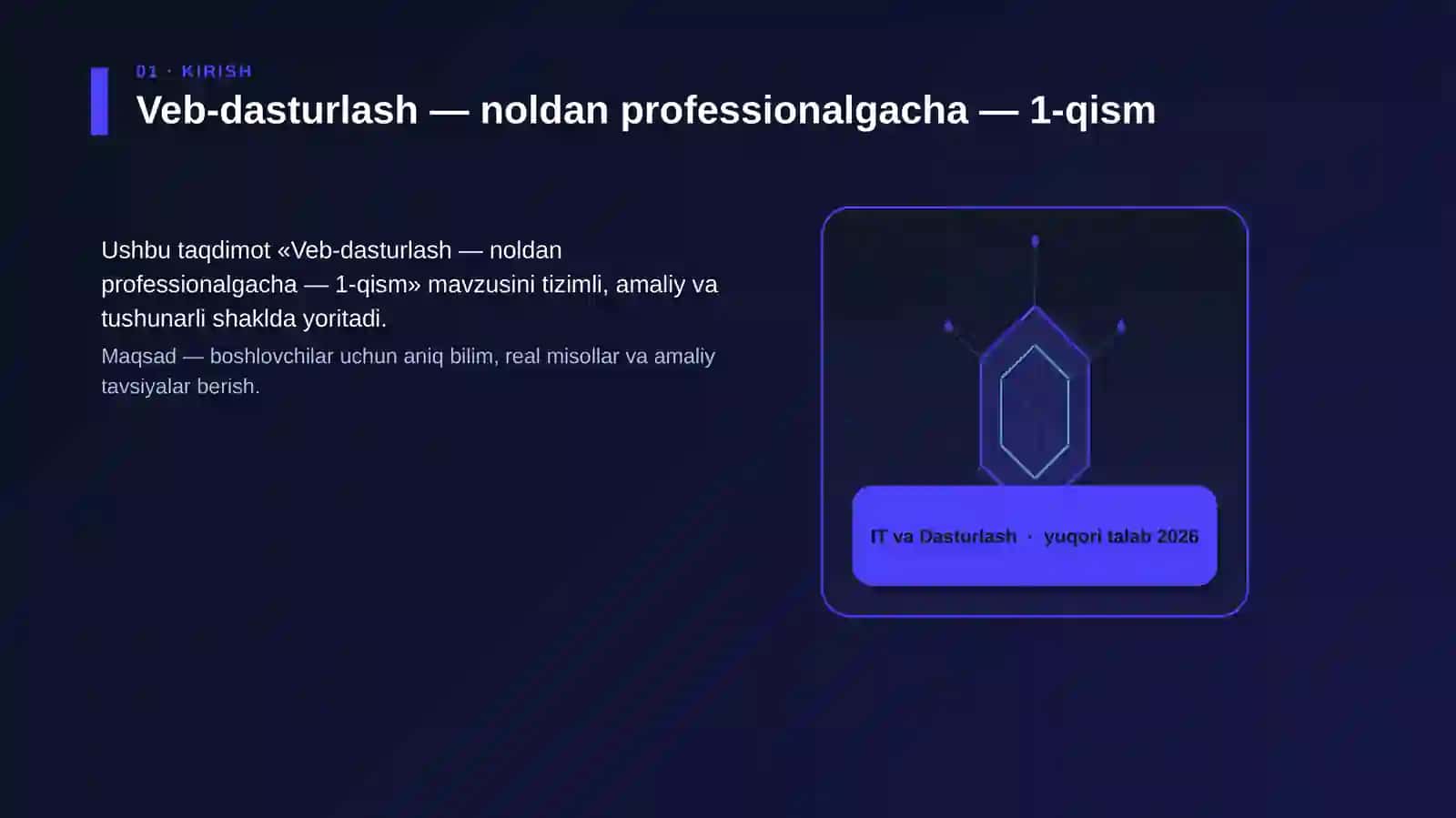 Veb-dasturlash - noldan professionalgacha - 1-qism 3