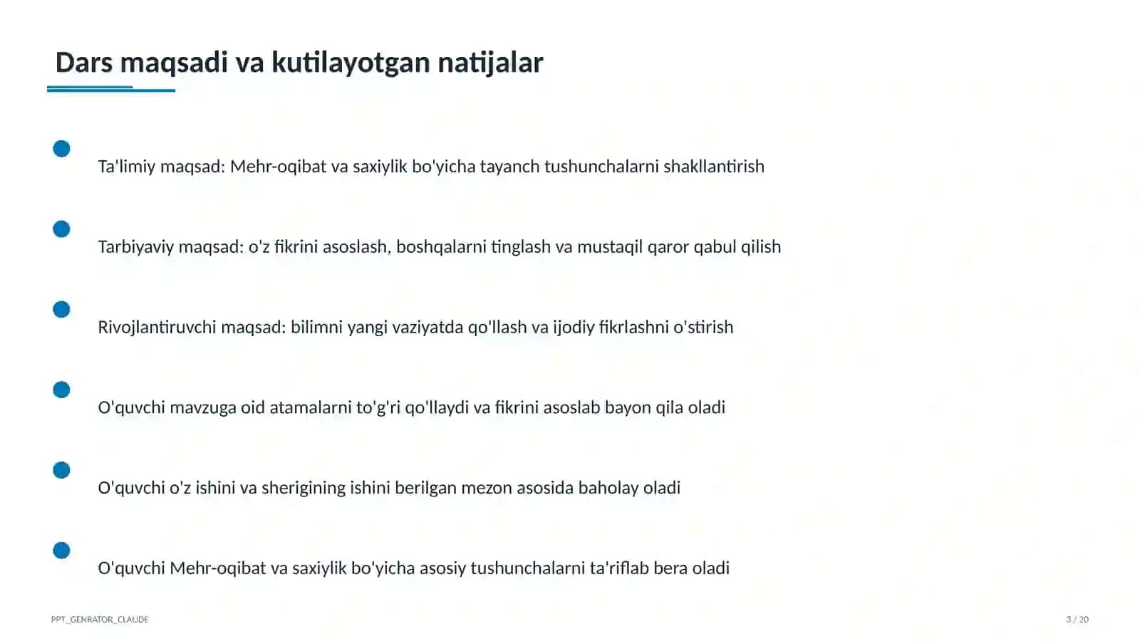 Mehr-oqibat va saxiylik (4-sinf) 3