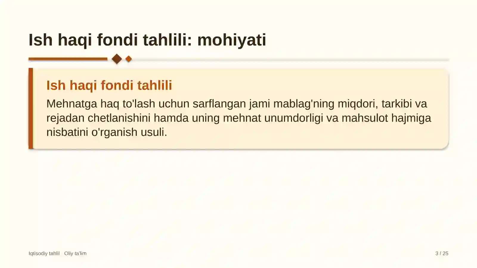buyum bozorlarida ish haqi fondi tahlili 9244 3