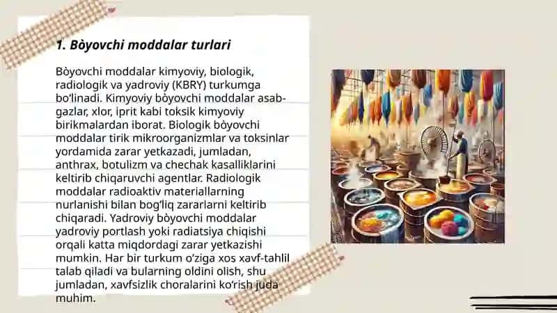 Bòyovchi moddalar bilan bòyash usullari 3