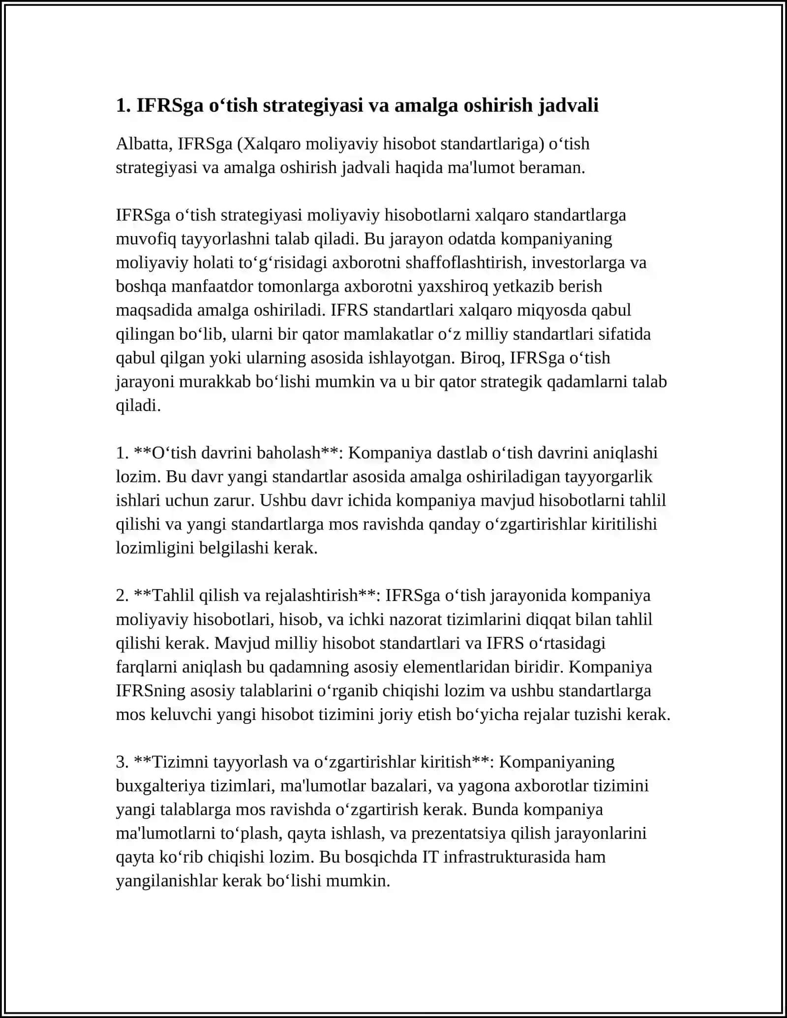 Buxgalteriya hisobini moliyaviy hisobotning xalqaro standartlariga muvofiqlash 3