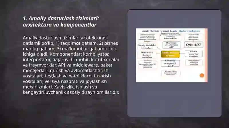 Amaliy dasturlash tizimlari 3