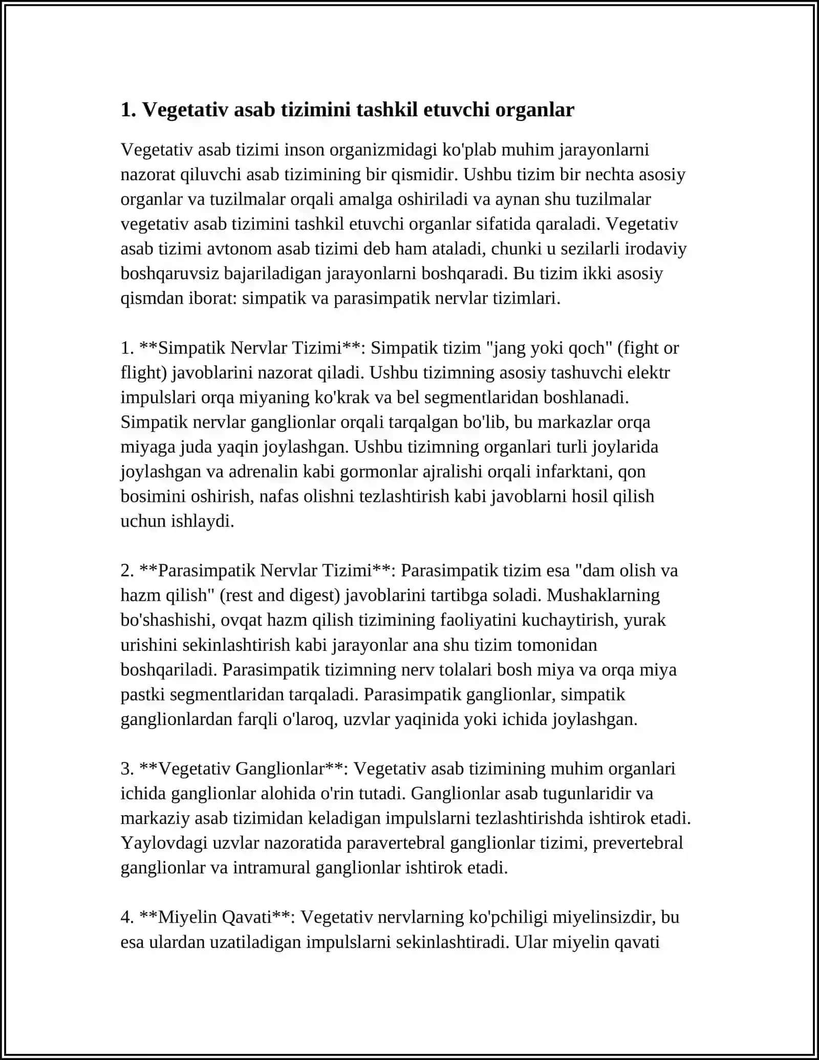 VEGETATIV ASAB TIZIMI ANATOMIYASI, FIZIOLOGIYASI, ZARARLANISH BELGILARI VA TEKSHIRISH USULLARI 3
