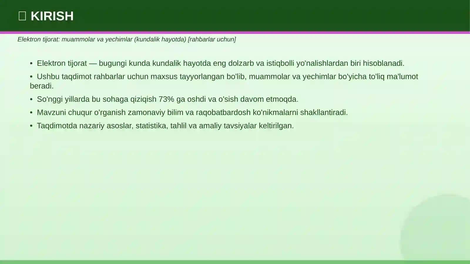 Elektron tijorat: muammolar va yechimlar (kundalik hayotda) [rahbarlar uchun] 3