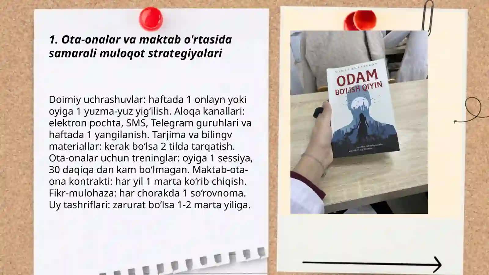 Ota-onalar va mahalliy  hamjamiyat bilan hamkorlik 3