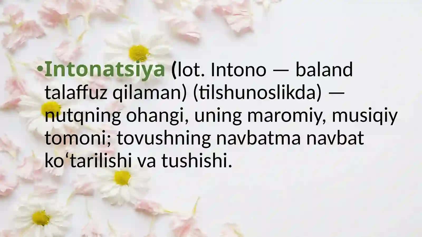 Intonatsiya,so`z  va  gap  urg`usining   ifodali  o`qishdagi  o`rni.Pauza  turlari 3