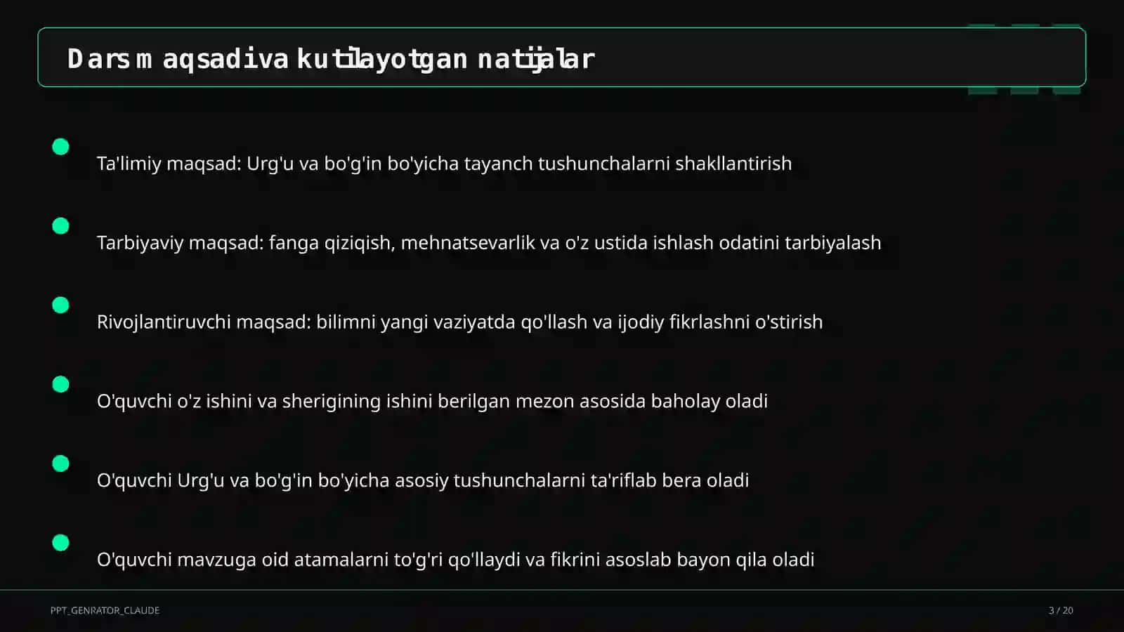 Urg'u va bo'g'in (5-sinf) 3