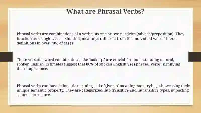 Phrasal verbs 3
