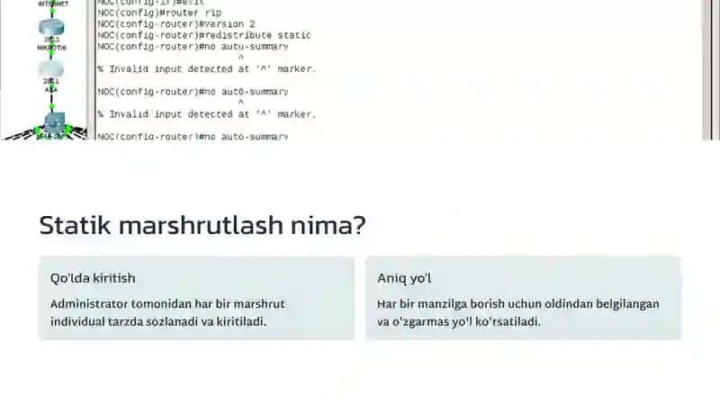 Statik marshrutlash tamoyillari 3