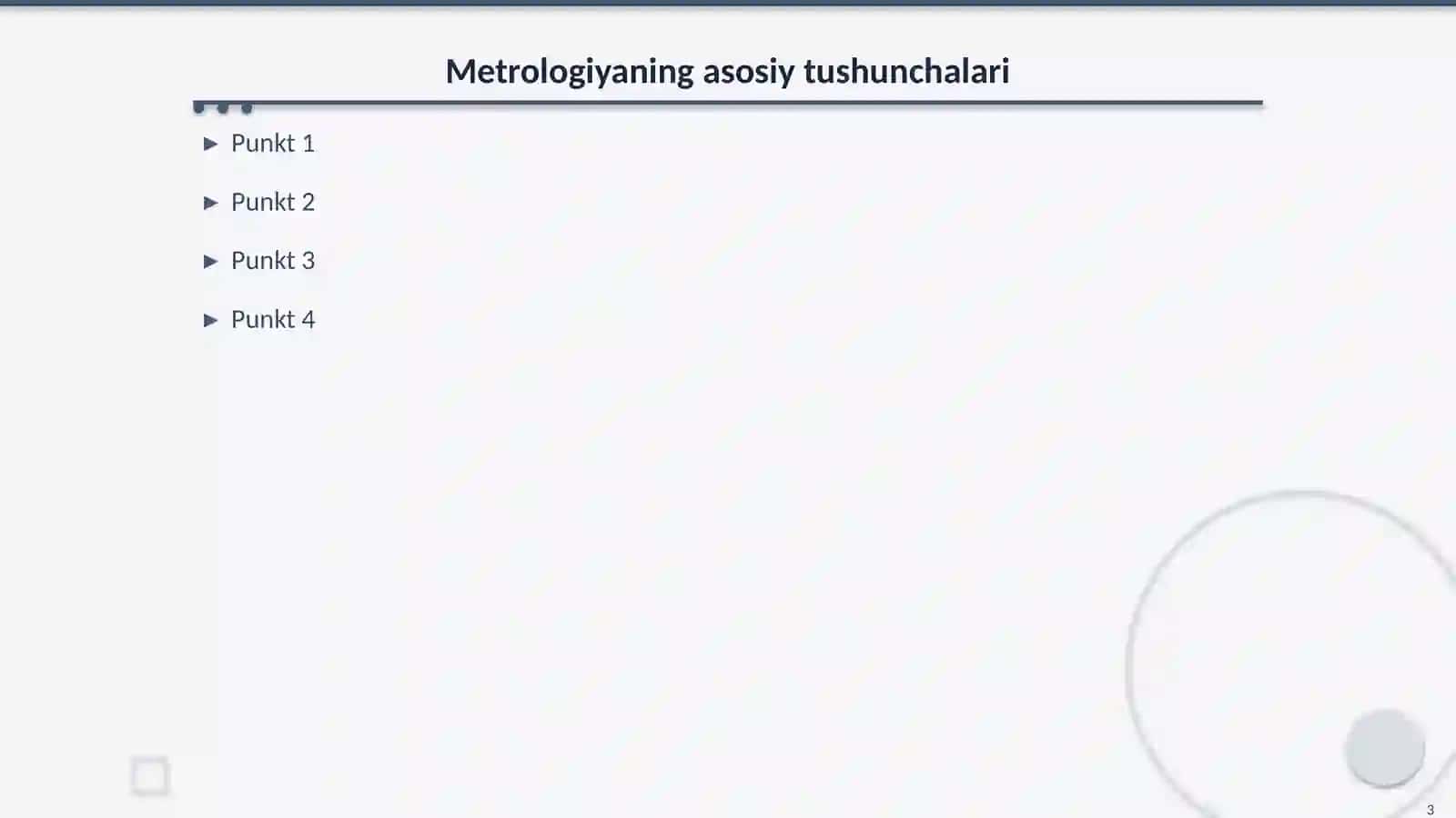 Metrologiya toʻgʻrisida 3