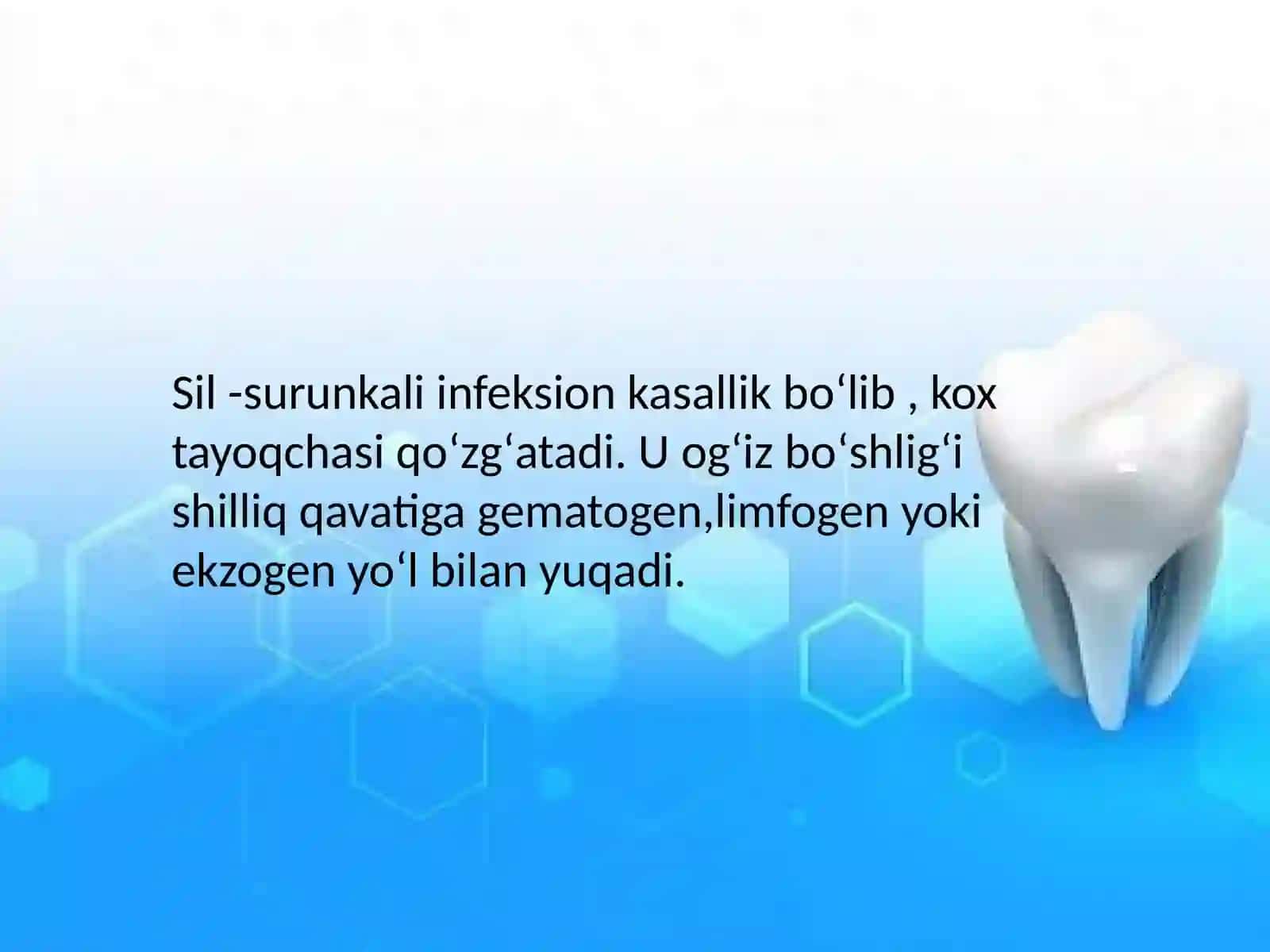 Sil kasalligida ogʻiz boʻshligʻida oʻzgarishlar 3