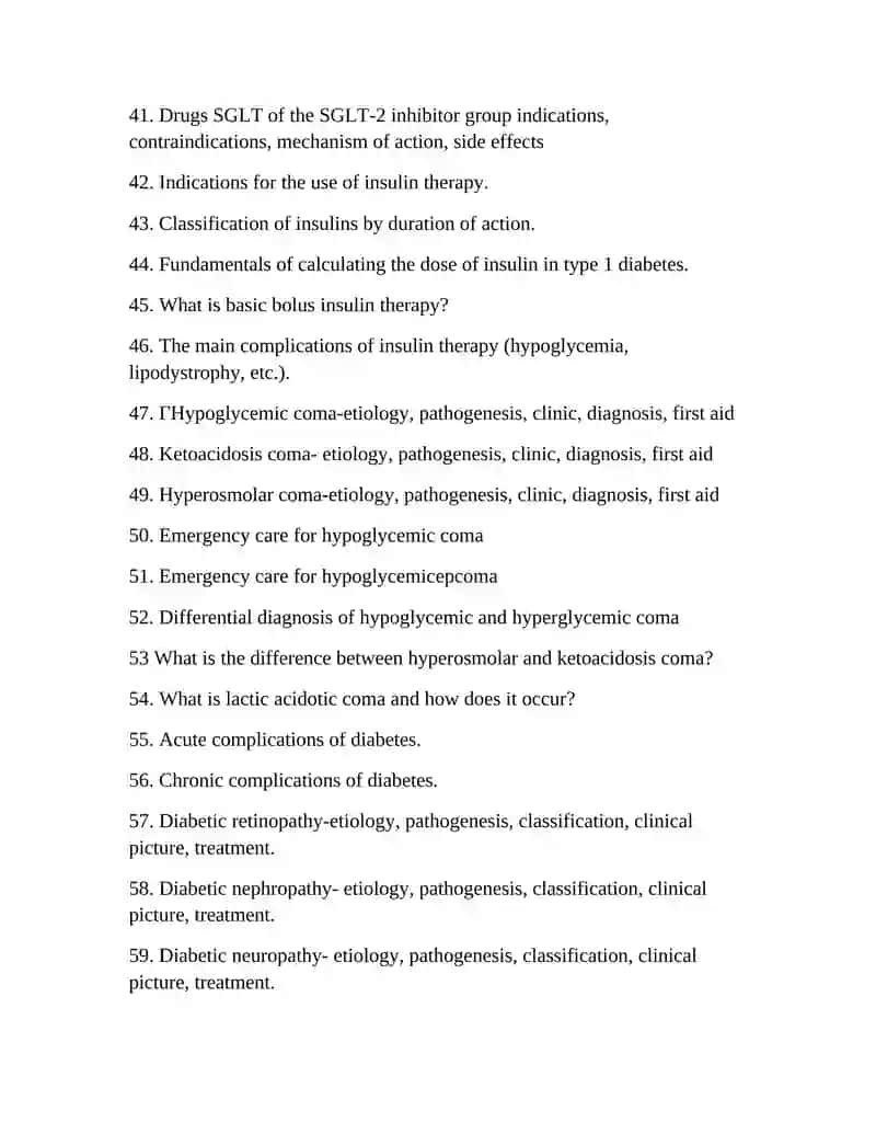 Endocrinology Exam Questions 3
