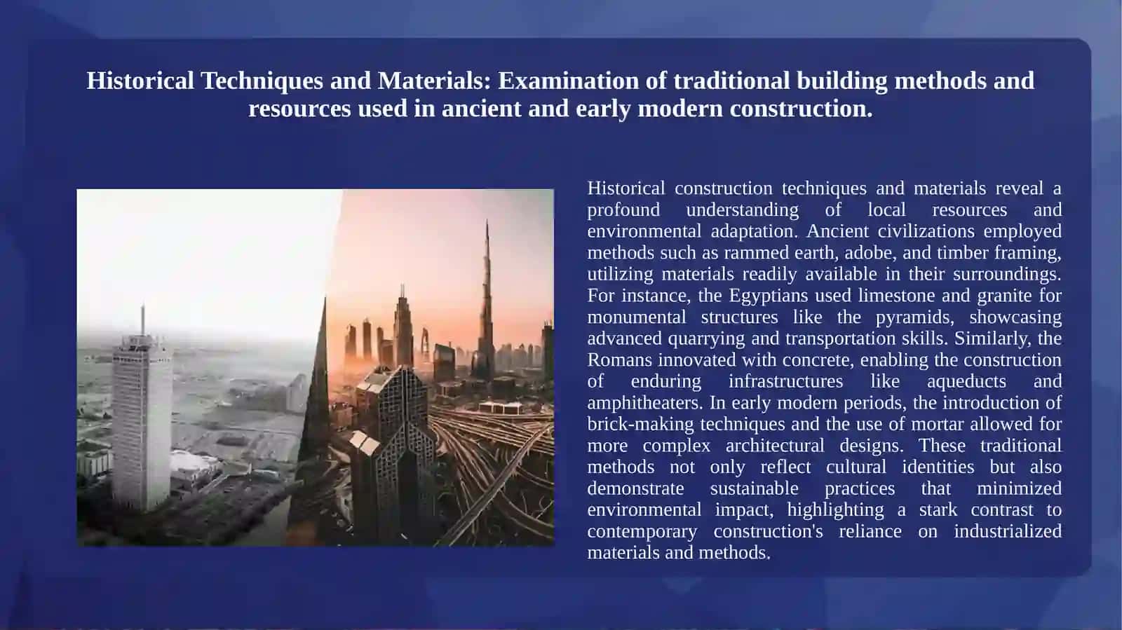 About construction. Then and now. 3