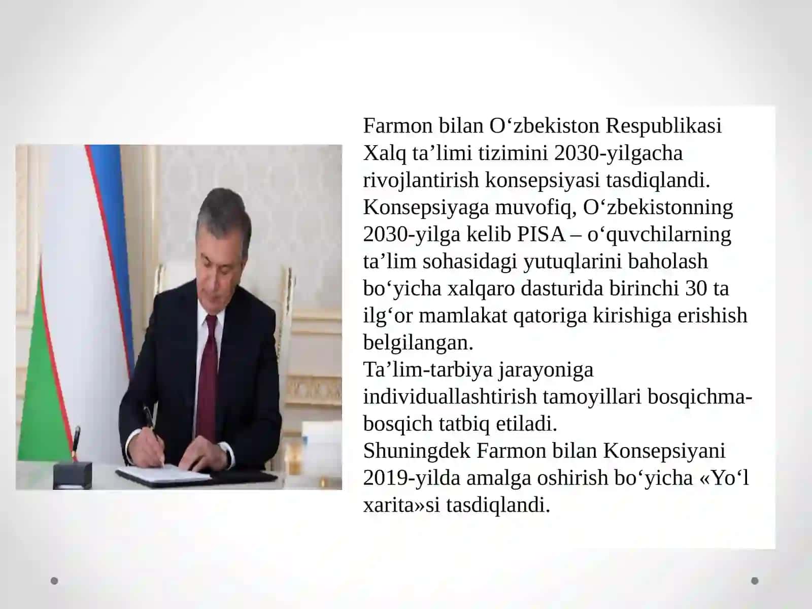 O’zbekiston Respublikasi Xalq ta’limi tizimini 2030 yilgacha rivojlantirish Konsepsiyasida belgilangan vazifalar va kutilayotgan natijalar tahlili 3