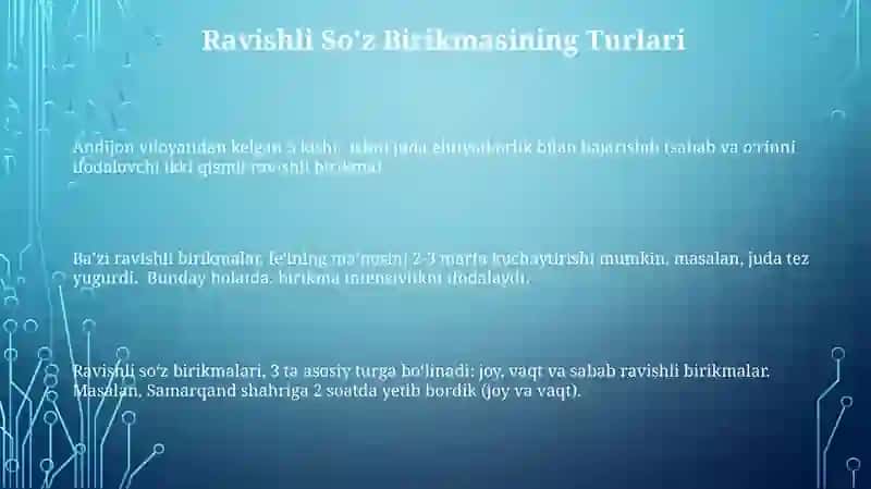 Ravishli Soʻz Birikmasi 3