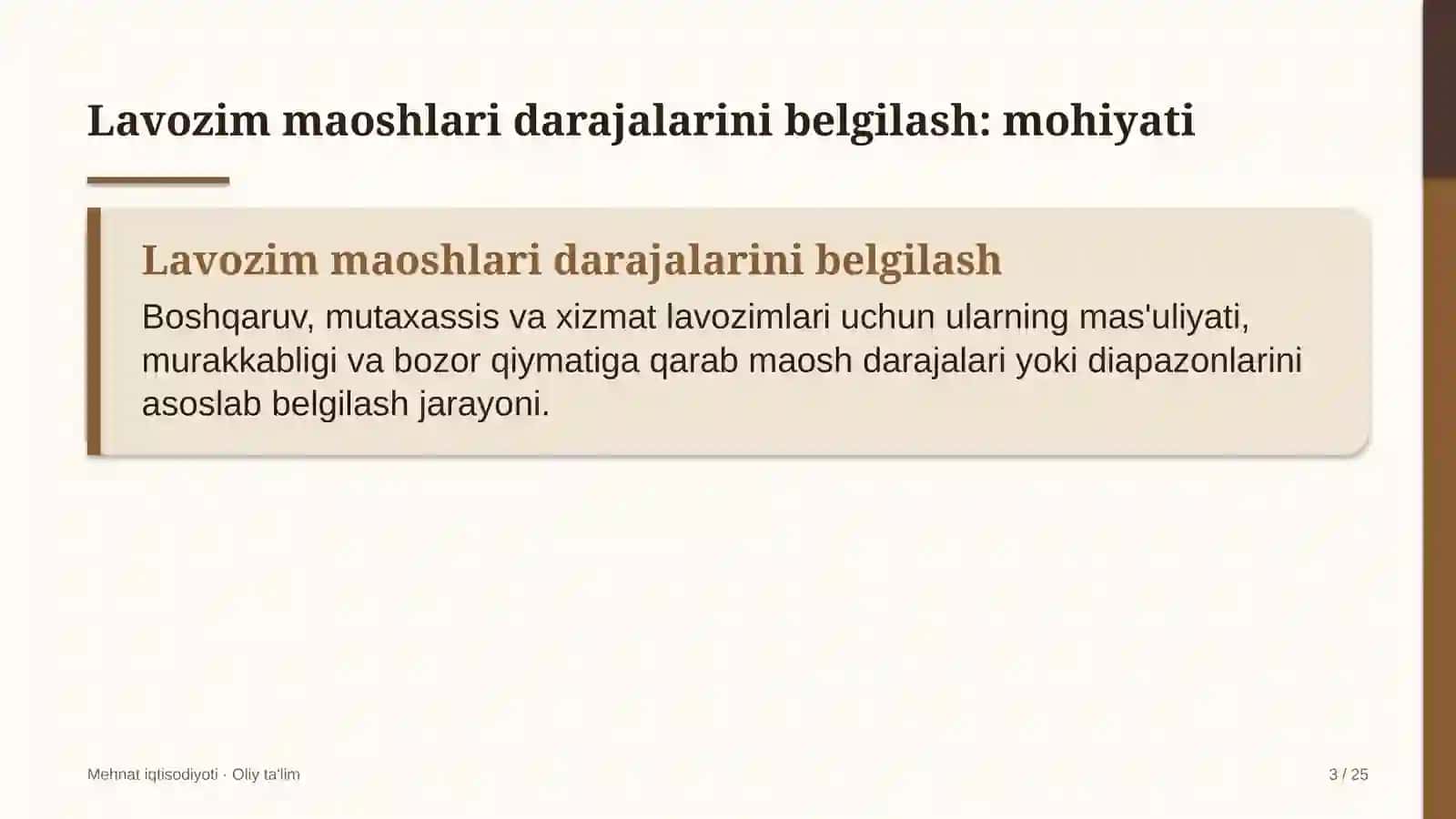repetitorlik faoliyatida lavozim maoshlari darajalarini belgilash 5382 3