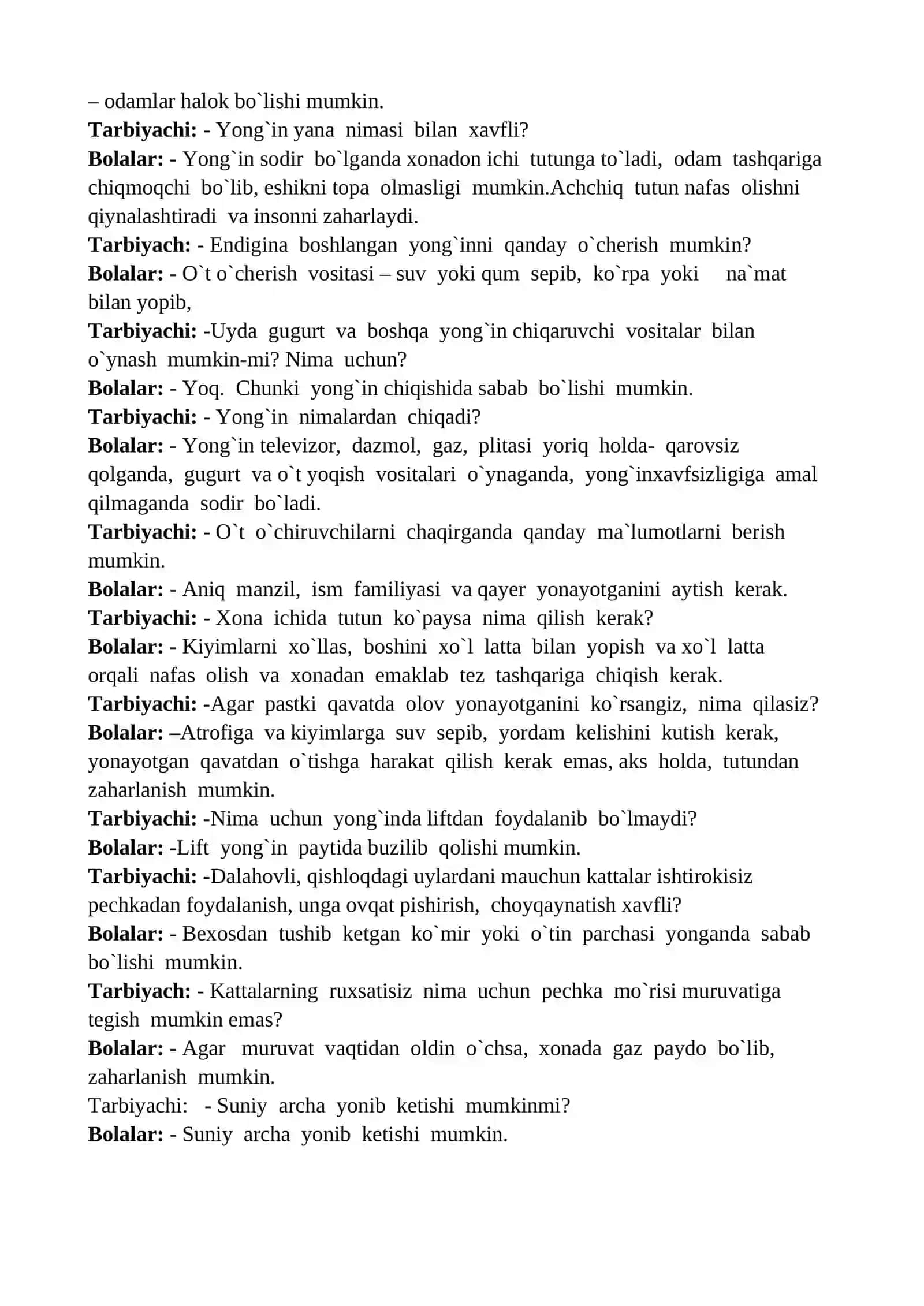 BOLA XAYOTI VA SOG`LIG`INI MUXOFAZA QILISH MAQSADIDA “YONG‘IN” KELIB CHIQISH SABABLARI NIMAGA OLIB KELADI? 3