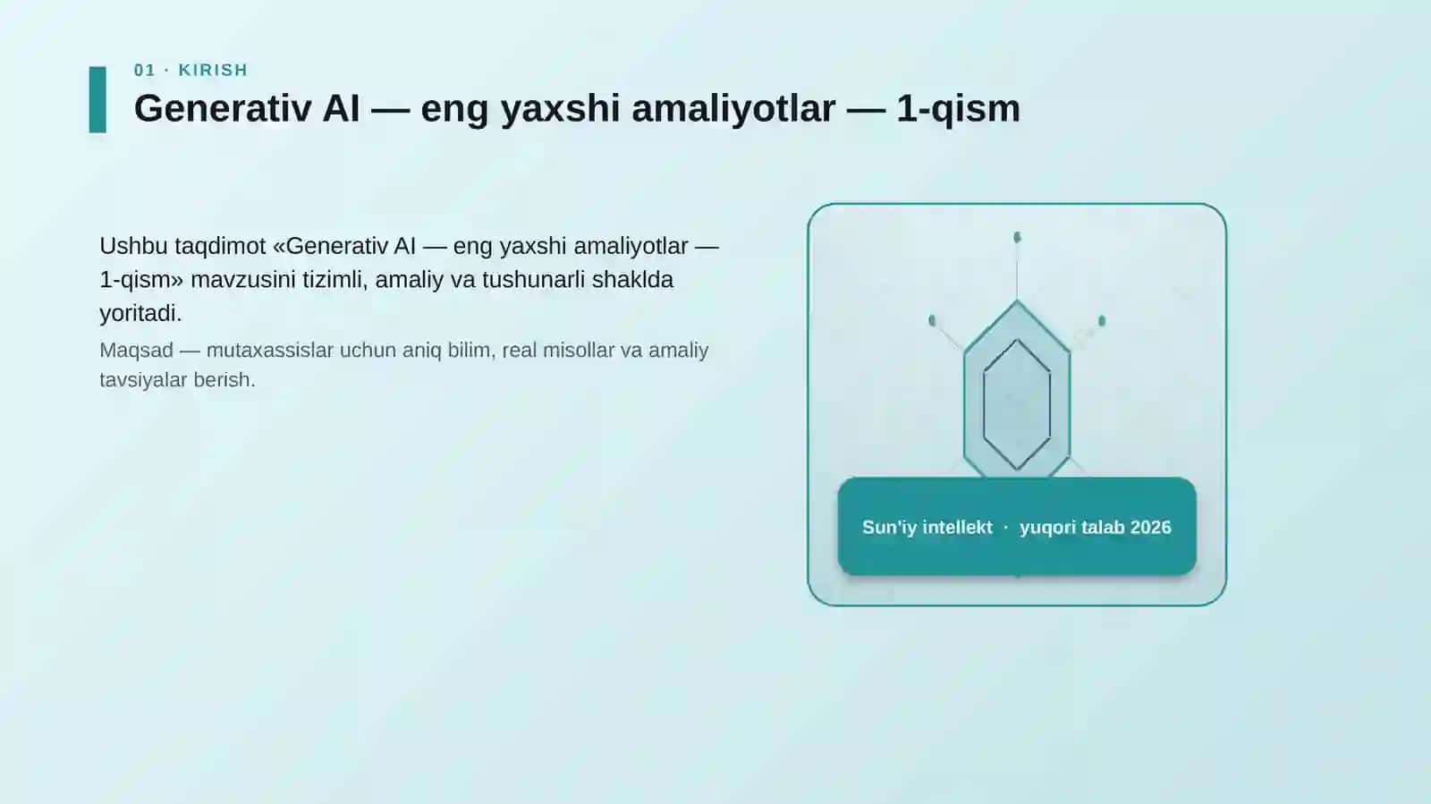 Generativ AI — eng yaxshi amaliyotlar — 1-qism 3
