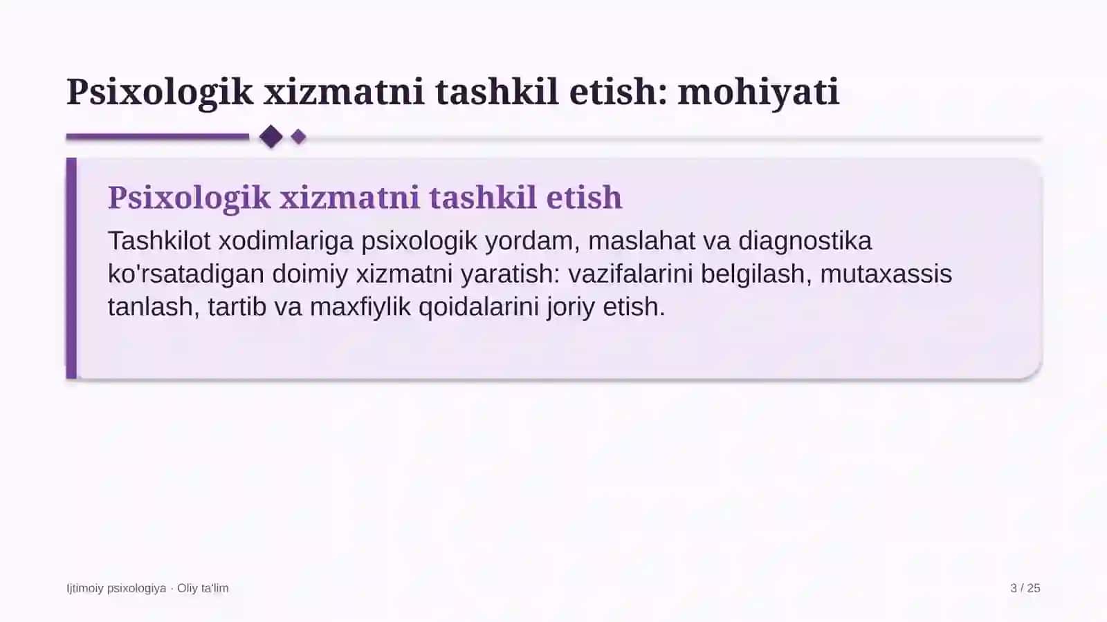 rangli metallurgiyada psixologik xizmatni tashkil etish 6101 3