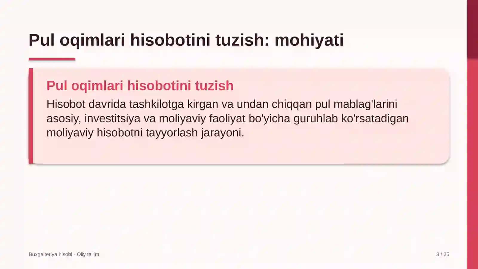 akademik litseylarda pul oqimlari to'g'risidagi hisobotni tuzish 5255 3
