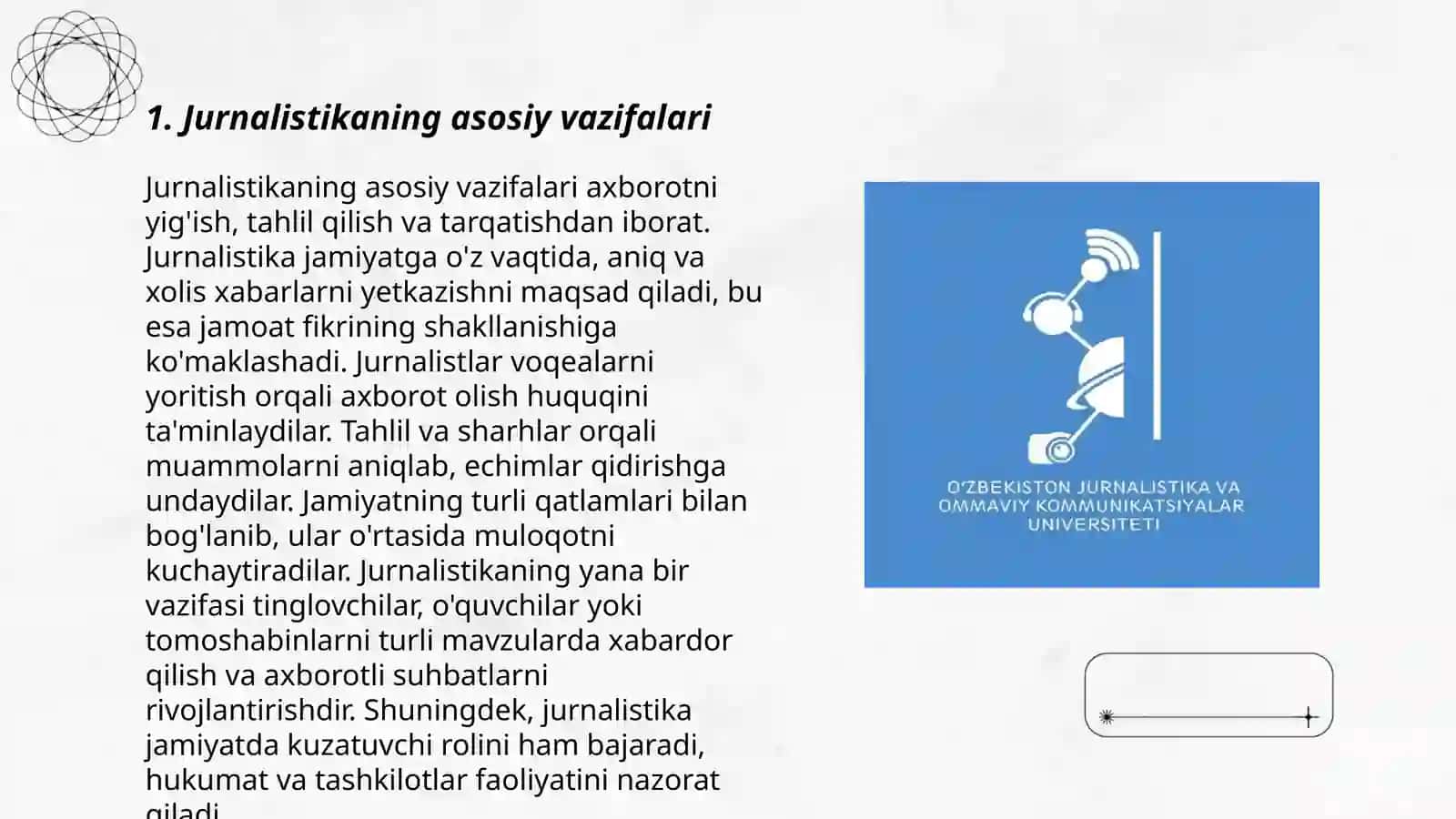Jurnalistikaning vazifalari va prinsiplari 3