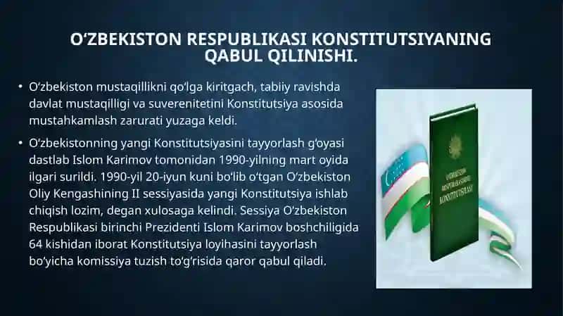 O'zbekiston Konstitutsiyasi 3