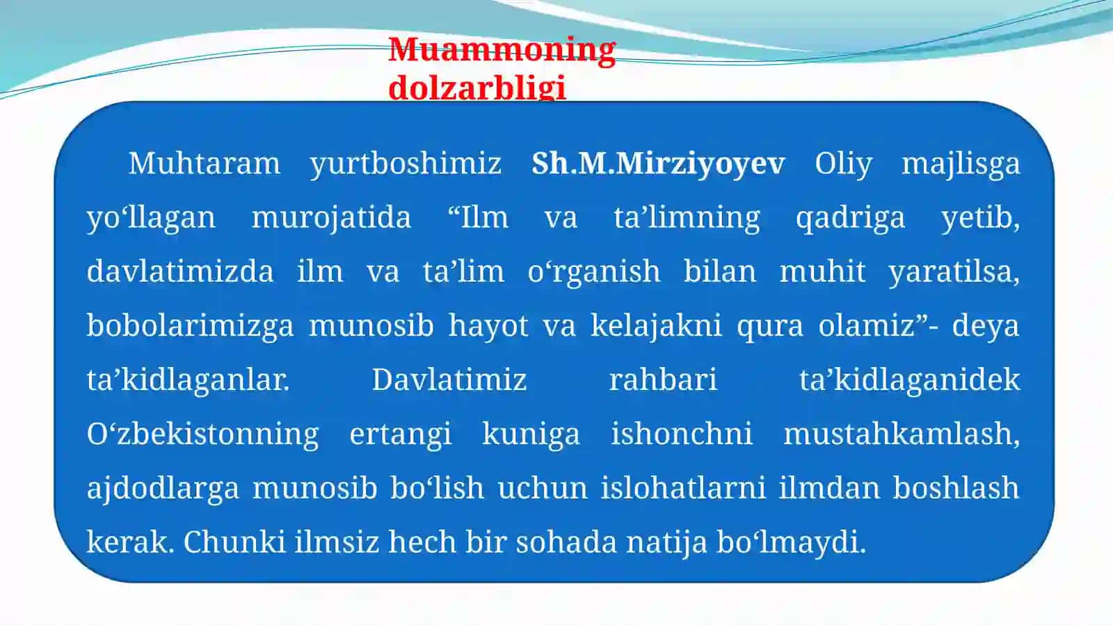 Yoshlarning sifatli ta’lim olish imkoniyati 3