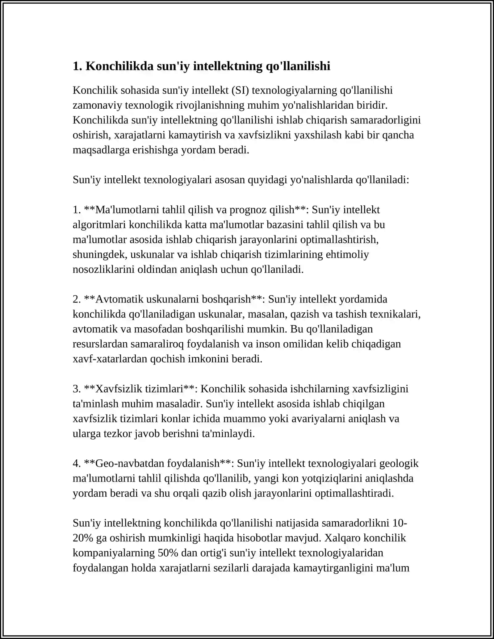 Konchilikda sun'iy intellektning qo'llanilishi 3