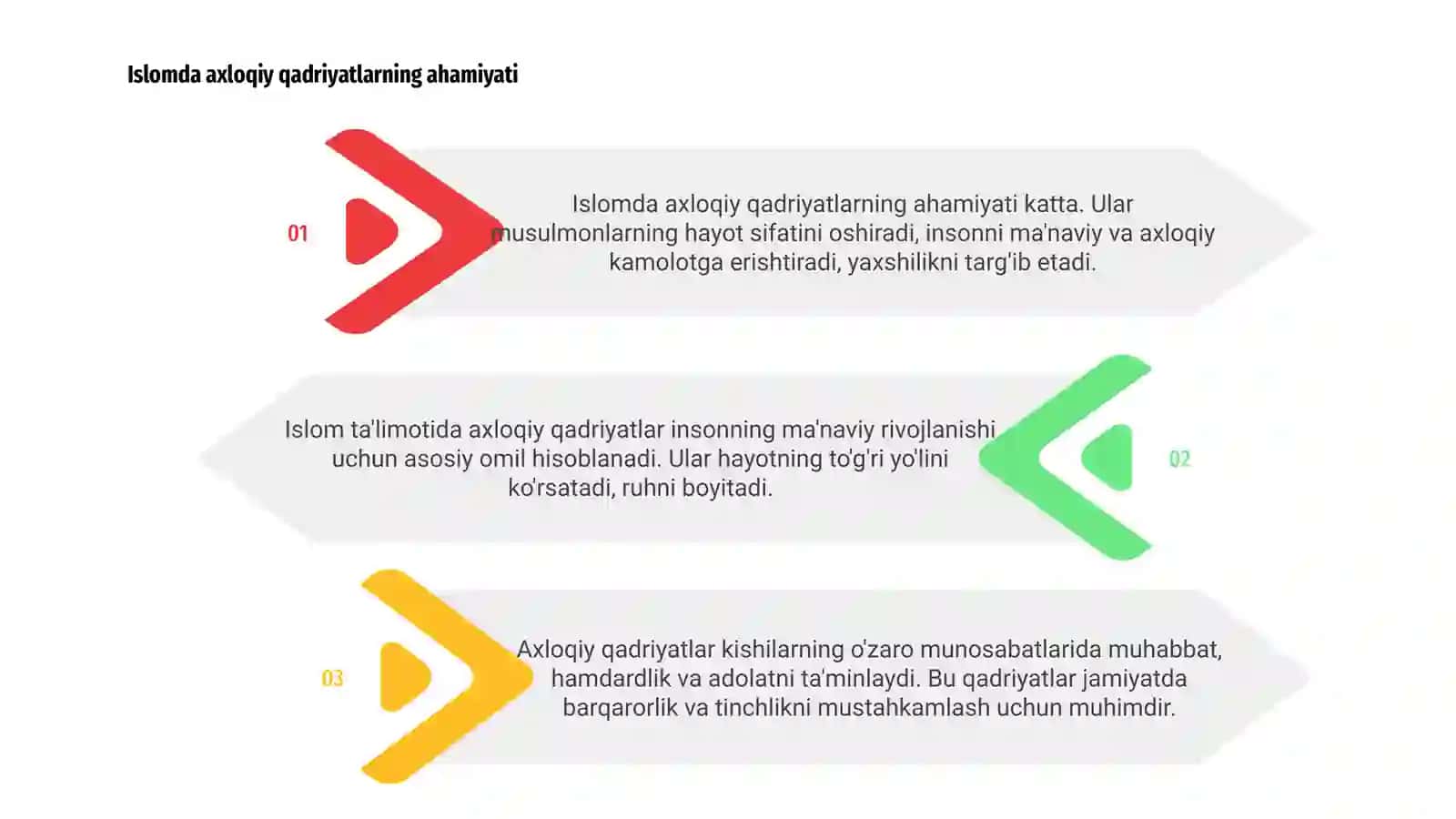 Islom ta'limotida axloqiy qadriyatlar 3