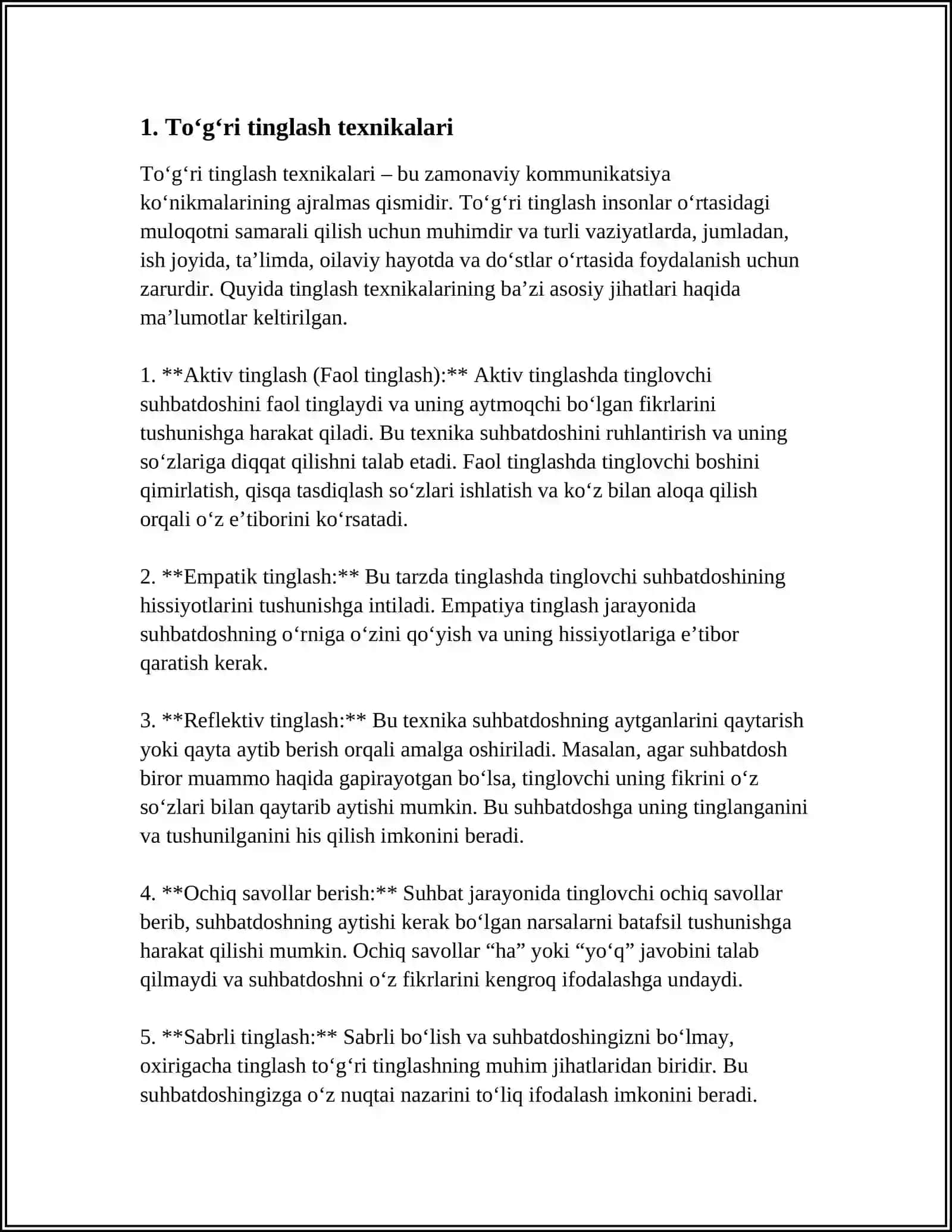 MASLAHAT BERISH JARAYONIDA KOMMUNIKATSIYON TOʻSIQLAR 3