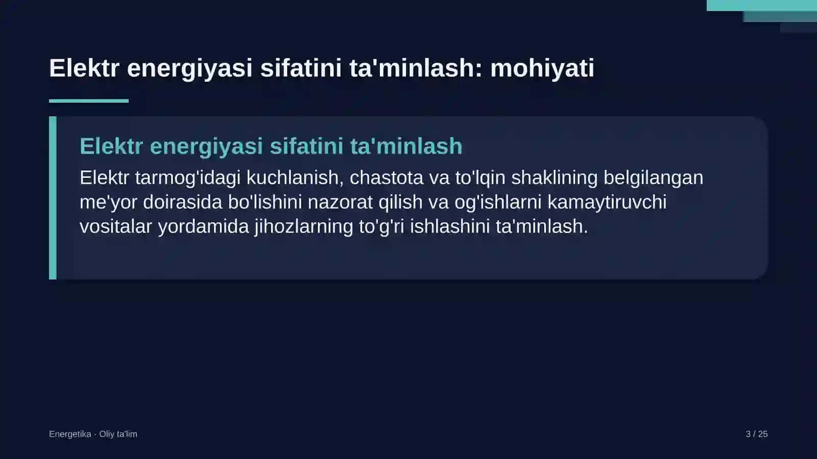 zargarlik sanoatida elektr energiyasi sifatini ta'minlash 5660 3