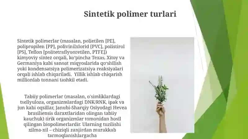 Sintetik Polimerlar 3
