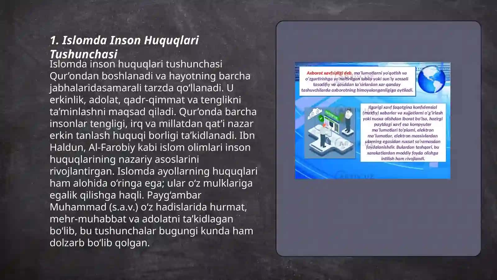 Islomda inson huquqlari himoyasi ijtimoiy tenglik adolat va tolerantlik 3