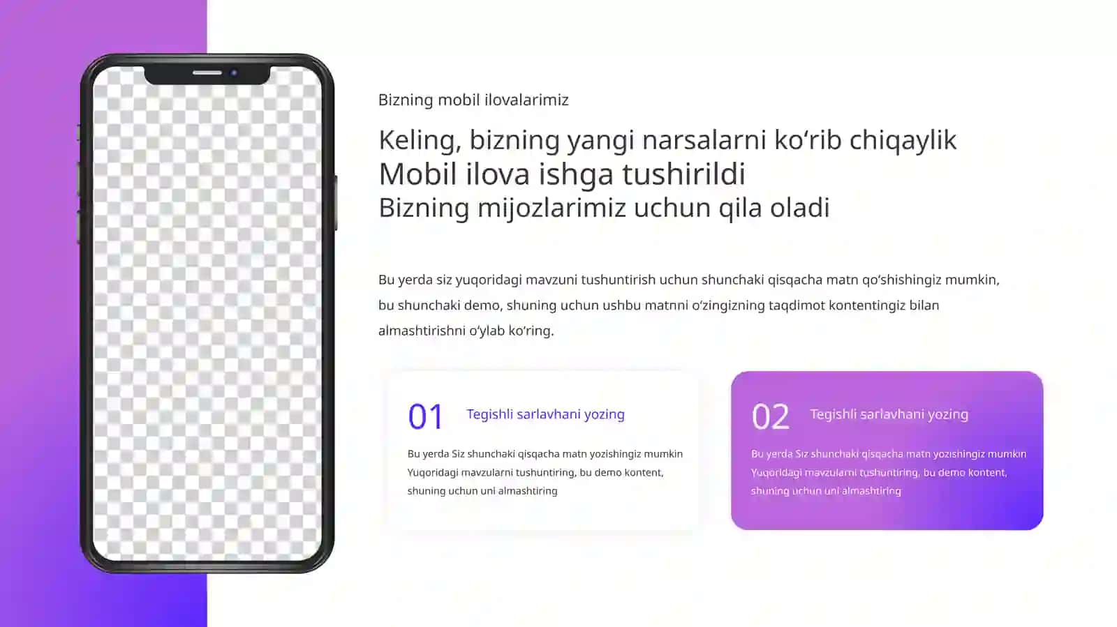 Taqdimotlar uchun bepul mobil shabloni Taqdimoti (10 Slayd) 3