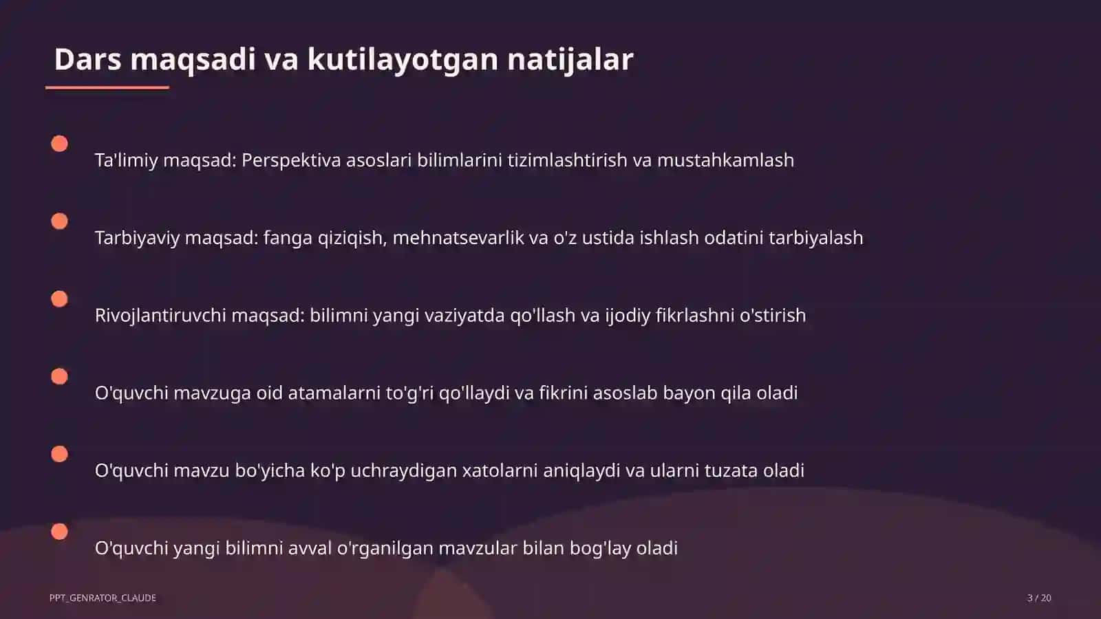 Perspektiva asoslari (5-sinf) 3