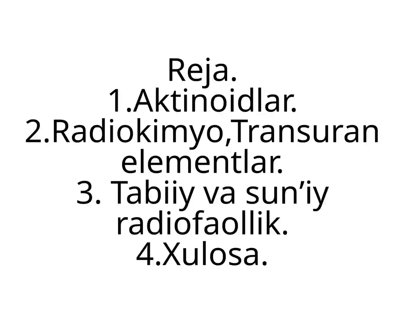 Aktinoidlar, Radiokimyo, Transuran elementlar 3