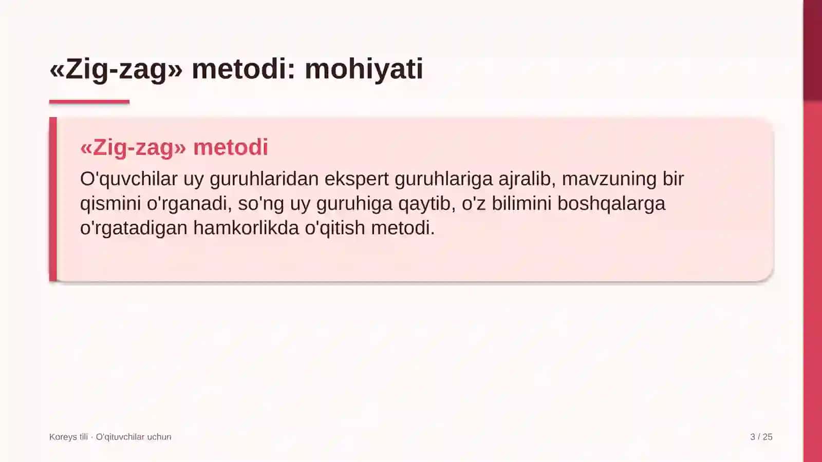 koreys tili darslarida zig zag metodidan foydalanish 4921 3