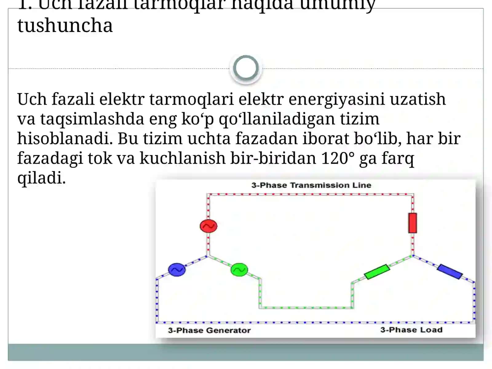 Bir fazali o'chirilganda tarmoq nito'liq bo'lmagan fazali rejimini hisoblash 3