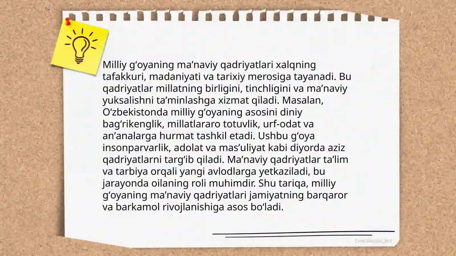 Milliy gʻoya konsepsiyasining asosiy yoʻnalishlari 3