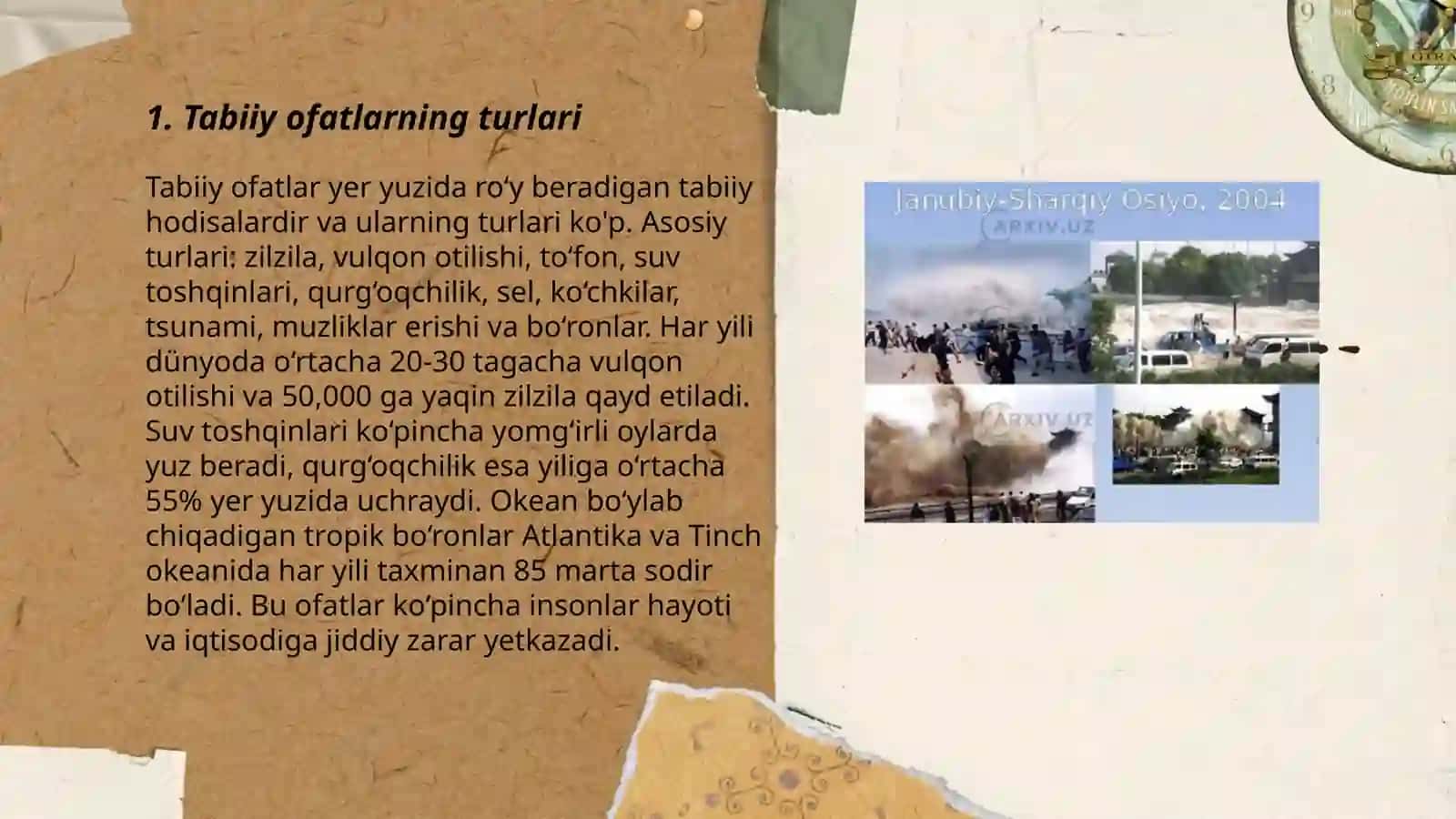 Tabiiy ofatlar va ularning oqibatlari 3