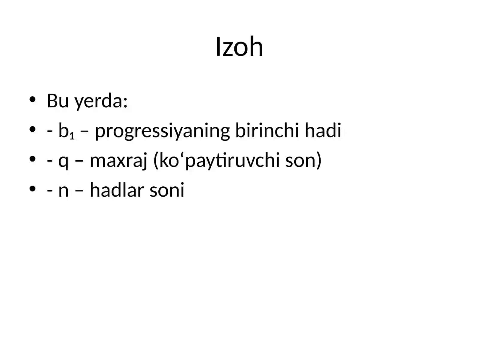 Geometrik progressiya 3